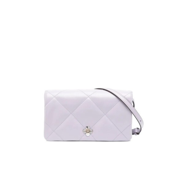Tory Burch Kira Diamond Quilted Clover Logo Crossbody Bag - NWT - Picture 1 of 5